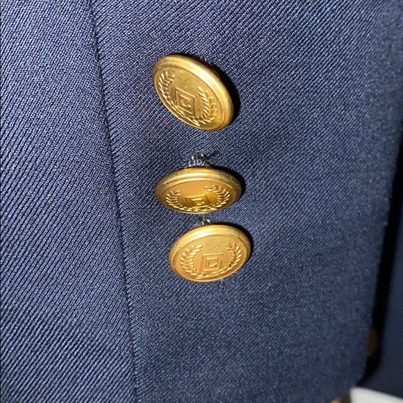 Boys Navy Blue Chaps Sportscoat - Picture 3 of 4